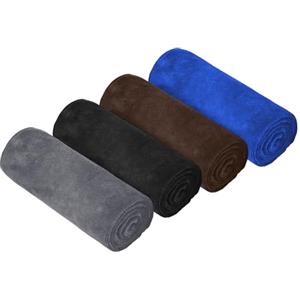 HAGOT 4 Pack Asciugamano Sportivo in Microfibra, Super Assorbente e Traspirante, Leggero, ad Asciugatura Rapida, per Yoga, Campeggio, Palestra, Fitness, 75 cm x 35 cm