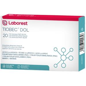 Laborest Tiobec Dol - Integratore Energetico con Acido α-lipoico, PEA e Mirra - 20 Compresse