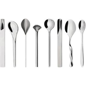 Alessi Set 8 Cucchiaini da Caffè in Acciaio Inossidabile - Design Denton Corker Marshall