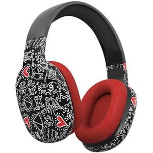 Celly Keith Haring Cuffie Wireless Ergonomiche con Microfono, Controlli Remoti e Autonomia di 6 Ore