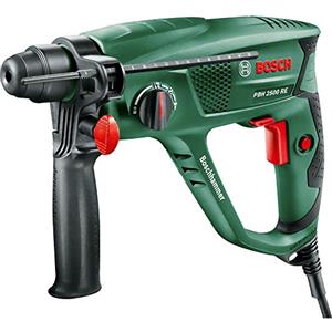 Bosch Martello Perforatore PBH 2500 RE - 600 W, SDS-Plus, Foratura Calcestruzzo Ø 22 mm, Valigetta Inclusa