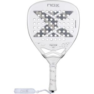 Nox Agustin Tapia AT10 Genius Attack 12K Alum 2025 - Racchetta da padel, colore: bianco