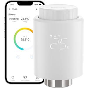 SONOFF Termostato da Radiatore TRVZB, Valvola Termostatica Intelligente,Termostato per Riscaldamento Intelligente con Funzione App, Richiede Hub Zigbee 3.0, Compatibile co Amazon Alexa/Home Assistant