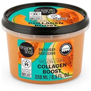 Organic Shop 250ml Body Scrub Collagene Boost Melon Care con Karitè