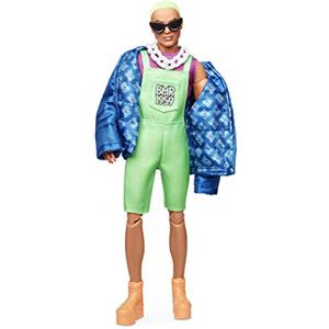 Barbie BMR1959 Ken con Giacca e Tuta Fluorescente, Bambola Snodata, GHT96