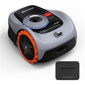 Navimow i105E - Kit con Modulo 4G, Robot Tagliaerba Senza Filo Perimetrale, RTK+Vision con Pianificazione Percorso, Auto-Mappatura, Evita Ostacoli Automaticamente