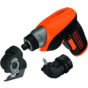 BLACK+DECKER CS3652LCCT-QW Svitavvita, 3.6 V, al Litio, 1.5 Ah, + Testa ad Angolo + Testa a Taglio, in Valigetta Metallica