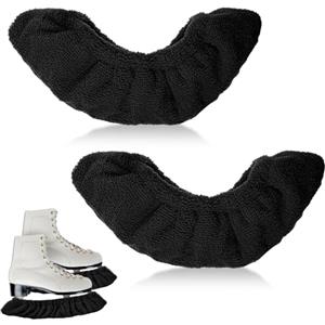 Prasacco 1 paio di protezioni per pattini, accessori per pattini da ghiaccio, protezione per pattini da ghiaccio, protezione per pattini da ghiaccio (nero)