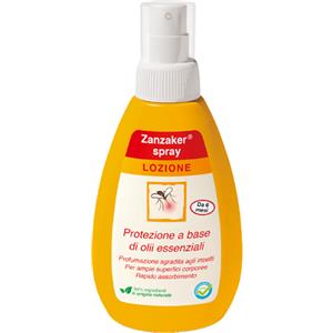 Schwabe Pharma Italia Zanzaker Lozione Spray Anti Zanzare 150 ml - Protezione a base di oli essenziali, idratante e rinfrescante, adatto ai bambini