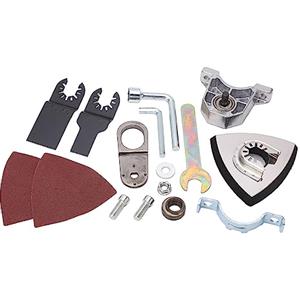 aqxreight Kit Adattatore a Smerigliatrice Ad Angolo Multifunzione con Pale Oscillanti per Taglio e Lucidatura in Metallo in Legno