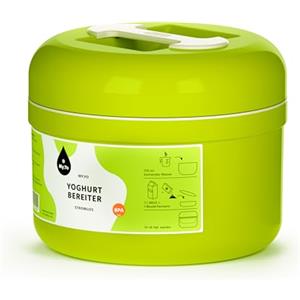 My.Yo - Yogurtiera senza corrente | Colore lime | Incl. 2 bustine di fermenti biologici