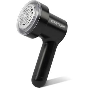 G3 Ferrari G40023 Levapelucchi Fiber-Pro, 6 Lame, 3 Velocità, Display con indicatore di carica e velocità, Batteria a litio, Ricarica in 3 ore, Spazzolino per la pulizia, Nero