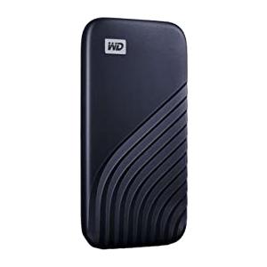 WD My Passport SSD, 500GB SSD portatile con tecnologia NVMe, USB-C, con velocità fino a 1050 MB/s, funziona con PC, Xbox e Playstation, Resistenza a cadute da 2 metri, Blu