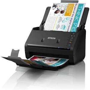 Epson WorkForce ES-500WII, Scanner A4 WiFi Fronte/Retro ad Alta Velocità su Smartphone, Tablet, PC o Mac, Duplex Automatico e ADF, Funzioni Automatiche di Ritaglio e Rimozione di Pagine Bianche/Sfondi