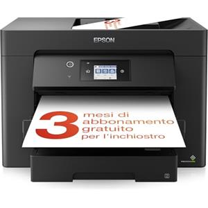 Epson WorkForce WF-7830DTWF, Stampante multifunzione A3 fronte/retro, Fax, Scansione, Copia, ADF 50 pagine, Velocità 25 pagine al minuto