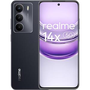realme 14x 5G Smartphone 8+256GB, MediaTek Dimensity 6300, Fotocamera da 50MP, Display curvo da 120Hz, Batteria massiva da 5000mAh, Cellulari Android 15, Octa-core, Nero (senza adattatore)