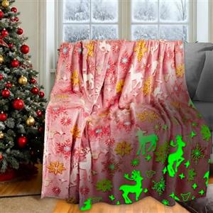 HSGLGNA Coperta morbida per bambini, con unicorno, regalo per ragazze, super morbida e calda, coperta regalo (alce, 150 x 200 cm)