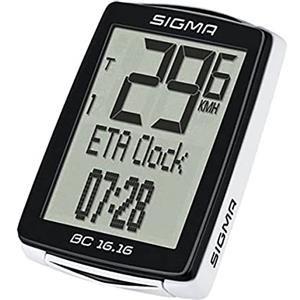Sigma Sigman BC 16.16 STS CAD COMPUTER da bicicletta, Nero, taglia unica