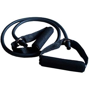 Shunwige Toweter Pilates Fitness-Tube Elastica di Resistenza per Fitness con Maniglie (Nero)