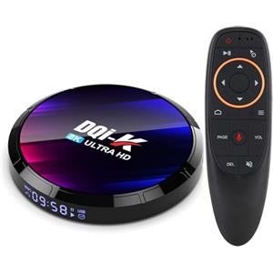DQi-K 2024 New H96MAX 4GB 64GB Android 13 TV BOX Con giroscopio Telecomando vocale RK3528 Quad-Core 64bit Supporto 8K 3D Wi-FI 6 2.4G/5.8G BT 5.0 HDR Android Box
