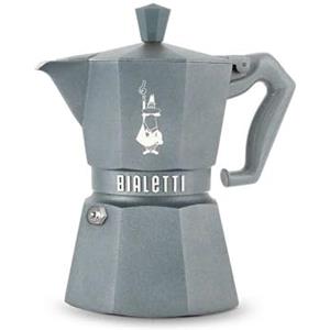 Bialetti Moka Exclusive Octagonal Induction - Caffettiera Espresso in Alluminio e Acciaio, Colori Silver Grey e Desert Sand - Compatibile Gas e Induzione - Made in Italy (Silver Grey Grigio)