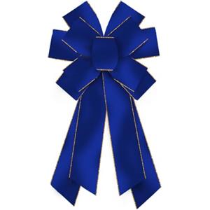 On-Airstore RoyalBlue - Fiocchi di Velluto per ghirlande, Grandi Fiocchi di Iuta per Natale, casa, Interni ed Esterni, Decorazione per Feste di Natale, Decorazioni per Feste di Natale, Forniture Ornamentali