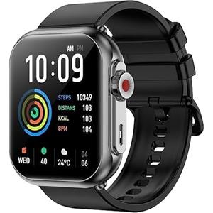 ZMWO Smartwatch per uomo e donna, schermo curvo HD da 1,95 pollici, fitness artwatch con monitoraggio della frequenza cardiaca e del sonno, activity tracker con oltre 112 modalità sportive