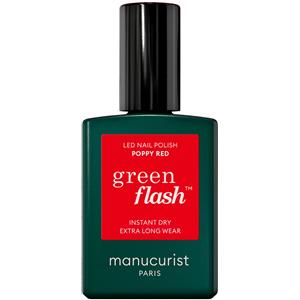 Manucurist GREEN FLASH - Smalto Semipermanente Poppy Red 15ml - Smalto Gel e semipermanente