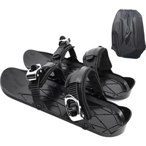 Jingmiger Sci Pattini Da Neve - Sci Corti Da Neve Per Snowboard,Ciaspole Sportive Antiscivolo Per Uomini Donne Atleti Principianti Escursioni Attività All'Aperto