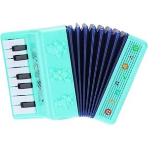 sourcing map Fisarmonica a 13 tasti per pianoforte a fisarmonica, mini strumento musicale, regalo per adulti e principianti, educativo, verde menta