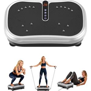 DoXtreme Pedana Vibrante Dimagrante 200W, 120 Livelli, Telecomando, Portata 120 kg - Pedana Vibrante per Circolazione Gambe, Rassodamento Muscolare e Recupero - Ideale per Casa