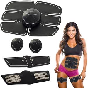 PARENCE - 3 in 1 EMS Elettrostimolatore - Vertigine Addominale + Braccia/Cosce - 6 programmi e intensità Regolabile