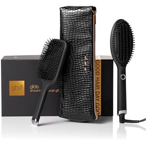 ghd Set Regalo Glide, Include Spazzola Lisciante Professionale, Spazzola Districante Paddle Brush e Custodia Termoresistente, Finish Anticrespo, Indicata per Modellare Ciocche Voluminose