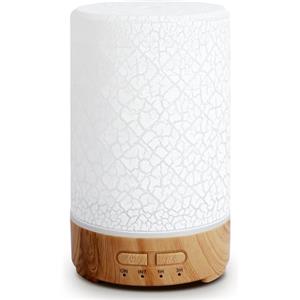 Romon Diffusore di Oli Essenziali, Funzione Aromaterapia 150ML, Diffusore Elettrico di Oli Essenziali ad Ultrasuoni con Umidificatore d'Aria a 7 Colori LED per Appartamento Ufficio Casa Yoga