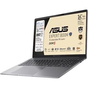 ASUS Notebook P3, Intel I7 13620H, Ram DDR5 16Gb, SSD Pci Nvme da 512Gb, Display IPS 16" WUXGA, Wi-FI 6, Display port, lan rj45, Bt, Tastiera retroilluminata, fingerprint, Win11Pro, Ready to use