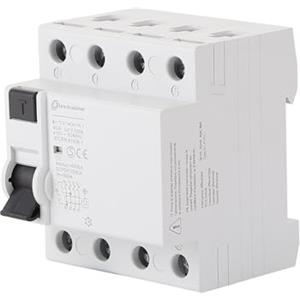 Electraline 87021 Interruttore Differenziale 40A, sensibilità 30mA, 6A Trifase - tipo AC (interviene su correnti di guasto alternate sinusoidali)