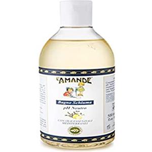 L'AMANDE - Bagnoschiuma Uomo e Donna con Olio Essenziale Rosmarino e Limone, Docciaschiuma Gel Detergente e Idratante Corpo - Bagno Schiuma Delicato e Naturale a Ph Neutro per Pelli Sensibili, 500 ml