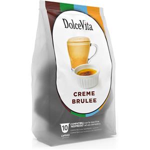 Dolce Vita Capsule Compatibili Nespresso al Gusto Crème Brulee - 10 o 200 Capsule