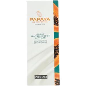 Zuccari Crema Contorno Occhi Anti-Age Illuminante Defaticante, Tubo da 18ml, Con Papaya Bio-Fermentata, Peptidi, Vitamina PP e Caffeina, Trattamento Anti-Invecchiamento per Occhiaie e Borse