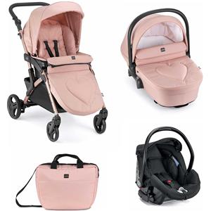 Cam - Trio Fluido Easy Con Seggiolino Auto Area 0+ Isize Blu Melange