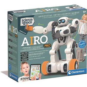 CLEMENTONI AIRO PRO - Robot con Intelligenza Artificiale, Riconoscimento Gesti e Comandi Vocali