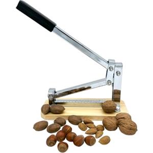 Pelamatic - Schiaccianoci Manuale in Ferro e Legno | Adatto a Noci, Mandorle, Pistacchi | Resistente e Regolabile | Rompi Mandorle | Design Compatto | Eleganza Rustica, Ferro Legno