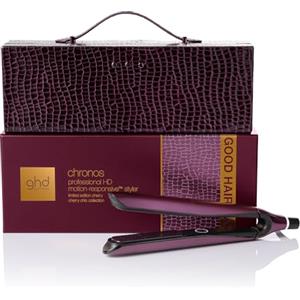 ghd Set Regalo Chronos Cherry Chic, Include Piastra per Capelli Professionale HD Motion-Responsive in Tonalità Rosso Ciliegia ed Elegante Cofanetto Viaggio, Styling Veloce e Risultati Duraturi