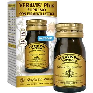 Dr. Giorgini Veravis Plus Supremo - Integratore Alimentare con Fermenti Lattici, 60 Pastiglie per il Benessere Intestinale