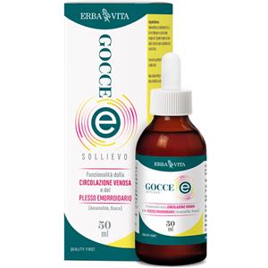 Erba Vita Gocce E - Integratore Alimentare per il Benessere delle Vene Emorroidali e Circolazione, 50 ml