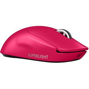Logitech G PRO X SUPERLIGHT 2 - mouse gaming wireless, mouse Pro-Grade da 60 g con 5 pulsanti programmabili, sensore a 44.000 DPI, velocità di aggiornamento di 8 kHz, ricarica USB-C per PC/Mac - Rosa