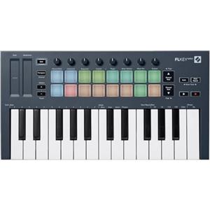 Novation FLkey Mini - Controller MIDI a tastiera portatile a 25 tasti, USB, con integrazione per FL Studio — per la produzione musicale