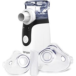 PEMPA Aerosol Portatile Silenzioso per Bambini e Adulti | Apparecchio Aerosol MESH per Il Trattamento delle Malattie delle vie Respiratorie Superiori e Inferiori