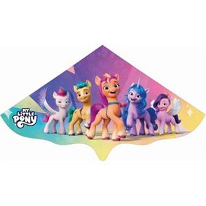 GÜNTHER FLUGSPIELE Paul Günther 1215 - Aquilone per Bambini con Motivo My Little Pony, Aquilone a Linea Singola in Robusta Pellicola PE, per Bambini a Partire dai 4 Anni, con Maniglia di avvolgimento e Corda