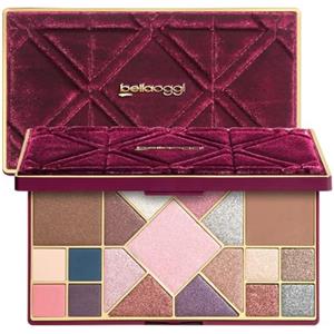 Bellaoggi Couture Burgundy Palette con 16 ombretti,1 illuminante e 2 terre
